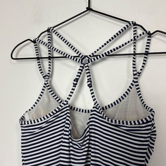 Athleta Rib Stripe Tankini Set 34B/C S - Picture 3 of 10